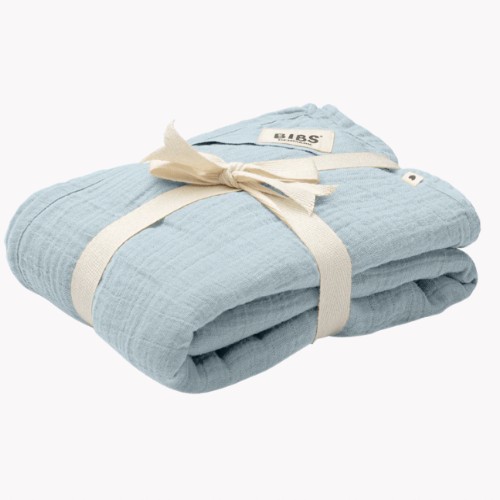 Muslin Swaddle - Baby Blue